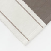 ブラウンモダンエレガントベージュカラー調和 フリースブランケット (角)