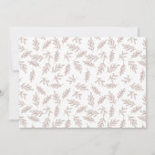 ブラウンモダンサプライズ写真婚約 案内状 (裏面)