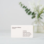 ブラウンモダンシエレガントックトレンディーカッコいいプロフェッショナル 名刺 (スタンド正面)