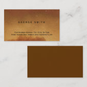 ブラウンモダンシンプルプレーン名刺 名刺 (正面/裏面)