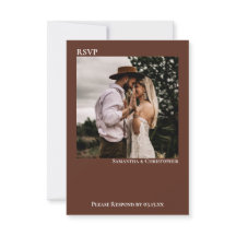 ブラウンモダンシンプルミニマリスト結婚写真