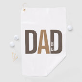 ブラウンモダンパパパーソナライズされた設立 ゴルフタオル (インサイチュ)