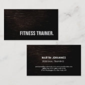 ブラウンモダンフィットネストレーナースポーツ 名刺 (正面/裏面)