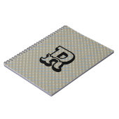 ブラウンモダンブルー可愛いスパイラルフォトノートブック ノートブック (左側)