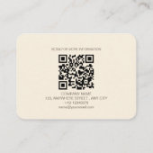 ブラウンモダンベージュ秋パンプキンスパイス 割引カード (裏面)