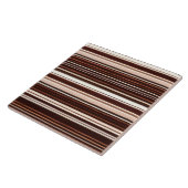 ブラウンモダンホワイトラグジュアリーリネンテクスチャコレクション タイル (側面)