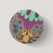 ブラウンモダンレインボー 缶バッジ (正面)