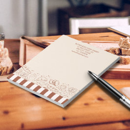 ブラウンモダン素朴ベージュベーカリーショップ ノートパッド