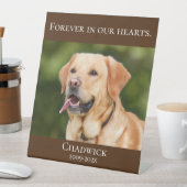 ブラウンモダン追加フォトペット記念台座看板 台座サイン (インサイチュ)