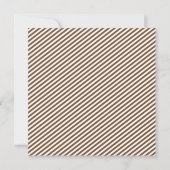 ブラウンモダン·ストライプズ·フォト·卒業案内 招待状 (裏面)