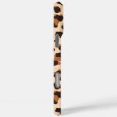 ブラウンモノグラムのヒョウ柄シッモダンク Case-Mate iPhoneケース (裏面 / 右)