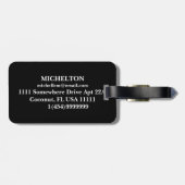 ブラウンモノグラムの ラゲッジタグ (裏面横)