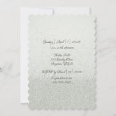 ブラウンモノトーンのスキップブライドウェディングシャワー 招待状 (裏面)