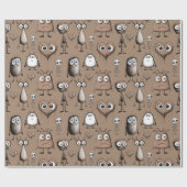 ブラウンモンスターズ ラッピングペーパー (フラット)