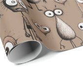 ブラウンモンスターズ ラッピングペーパー (ロールコーナー)