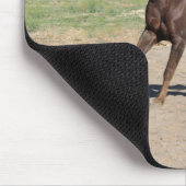 ブラウンモーガンランニングホースのマウスパッド マウスパッド (コーナー)