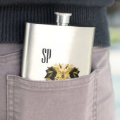 ブラウンライオンモノグラム フラスク (インサイチュ)