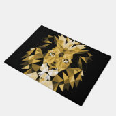 ブラウンライオン ドアマット (アングル)