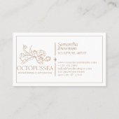 ブラウンラインミニマル航海のリストシータコ 名刺 (裏面)