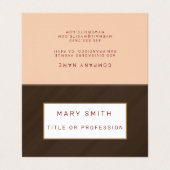 ブラウンラグジュアリー 名刺 (外部フラット)