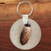 ブラウンラッキーラビットズ足 キーホルダー (正面)
