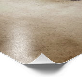 ブラウンラッキーラビットズ足 フォトプリント            (角)