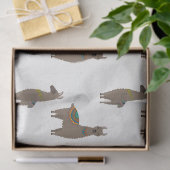 ブラウンラマスオンホワイトデコパージュ 薄葉紙 (ギフト)