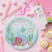 ブラウンリトルマーメイドベビーシャワー紙プレート ペーパープレート (パーティー)