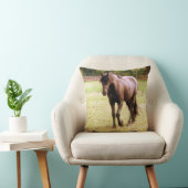 ブラウンリラックスホース歩くクッション クッション (椅子)