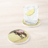 ブラウンリラックスホース歩く コースター (側面)