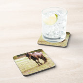 ブラウンリラックスホース歩く コースター (右側)