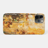 ブラウンリーフ自然セレニティ抽象芸術アート Case-Mate iPhoneケース (裏面(横))