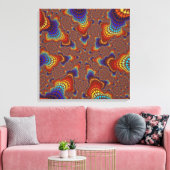 ブラウンレインボースターバスト キャンバスプリント (インサイチュ (リビング))