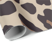 ブラウンレオパード印刷ラッピング紙 ラッピングペーパー (ロールコーナー)