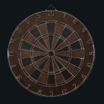 ブラウンレザーとブラックレザープリント ダーツボード<br><div class="desc">黒と茶色の革のテクスチャダーツボード。</div>