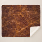 ブラウンレザーテキストレレザー，テクスチャ，背景，ar シェルパブランケット (正面(横))