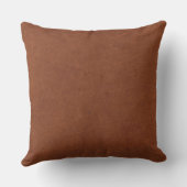 ブラウンレザーテクスチャルック クッション (裏面)