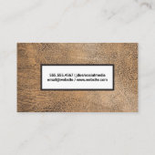 ブラウンレザーテクスチャ 名刺 (裏面)