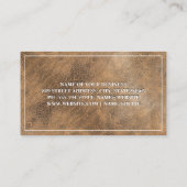 ブラウンレザーテクスチャ 名刺 (裏面)