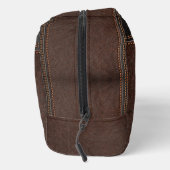 ブラウンレザーフェイクモノグラムグロムズマンギフト ドップキット (右)