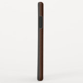 ブラウンレザーフェイクモノグラム Case-Mate iPhoneケース (裏面/右)