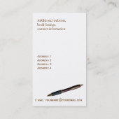 ブラウンレザーブック名刺 名刺 (裏面)