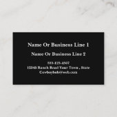 ブラウンレザープリント名刺 名刺 (裏面)