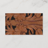 ブラウンレザープリント名刺 名刺 (正面)