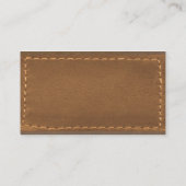 ブラウンレザールックデザイナー表面 名刺 (裏面)