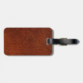 ブラウンレザールック ラゲッジタグ (裏面横)