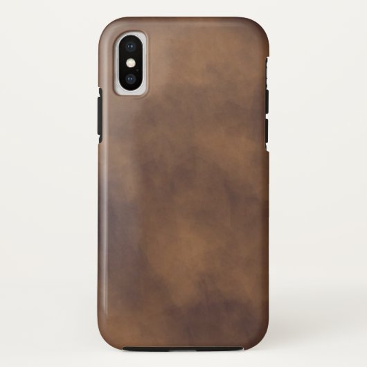 ブラウンレザールックiPhone Xケース Case-Mate iPhoneケース (裏面)