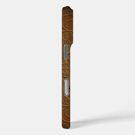 ブラウンレザールワイルドウエストカウボ素朴イ Case-Mate iPhoneケース (裏面 / 右)