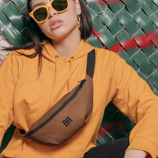 ブラウンレザーヴィンテージオールドシンプルモノグラム ファニーパック