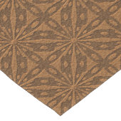 ブラウンレザー幾何学模様 ショートテーブルランナー (コーナー)